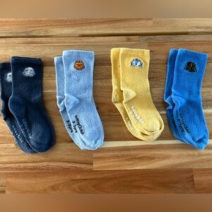 GAP Boys Star Wars Crew Socks Pack — Light Blue, Yellow, Navy, Royal Blue